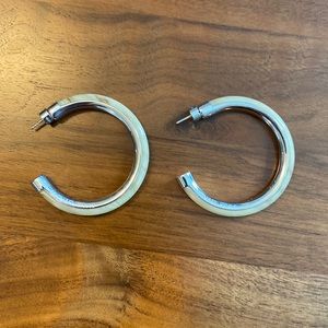 Michael Kors enamel stud hoops